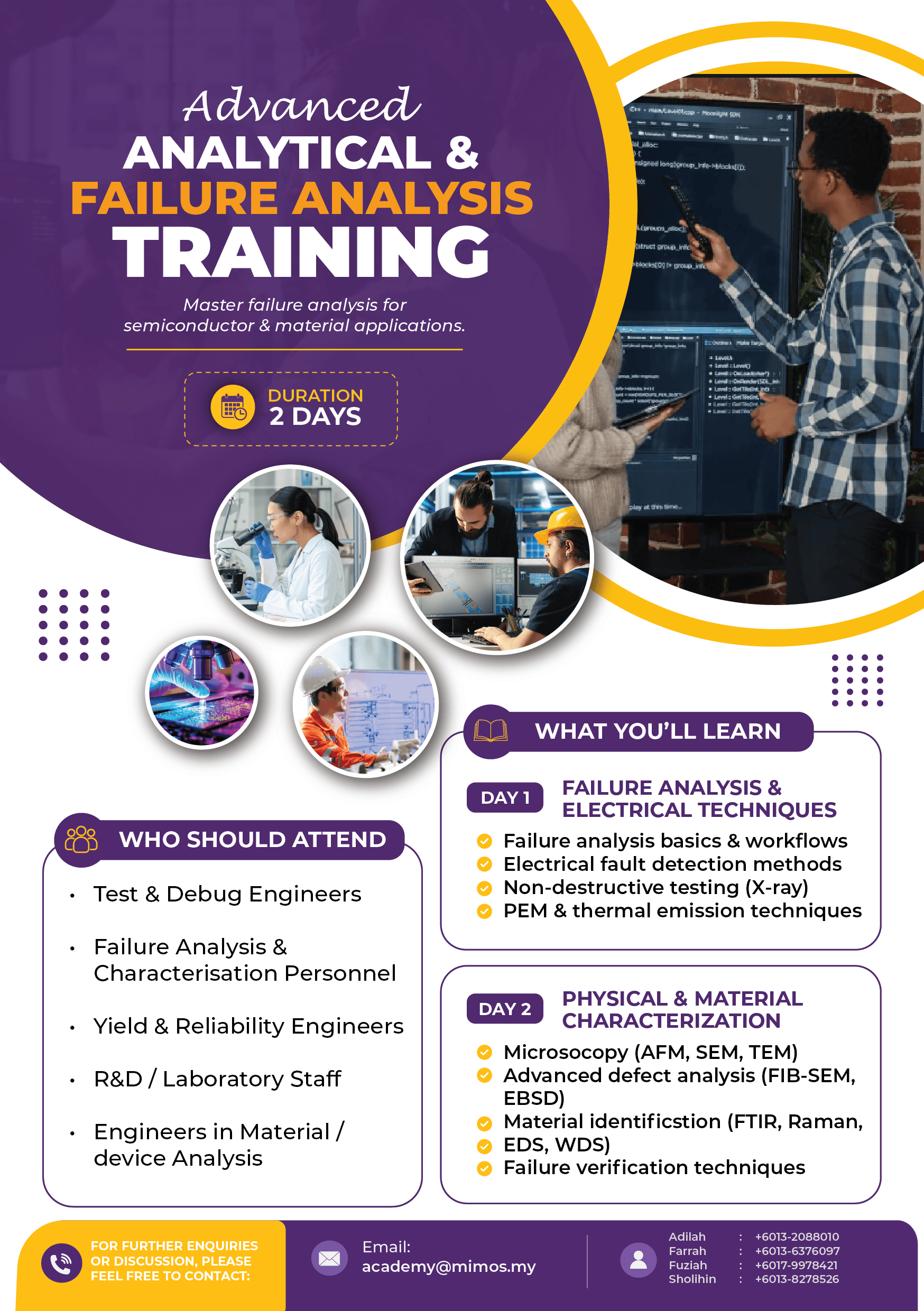 Advanced Analytical & Failure Analysis Training