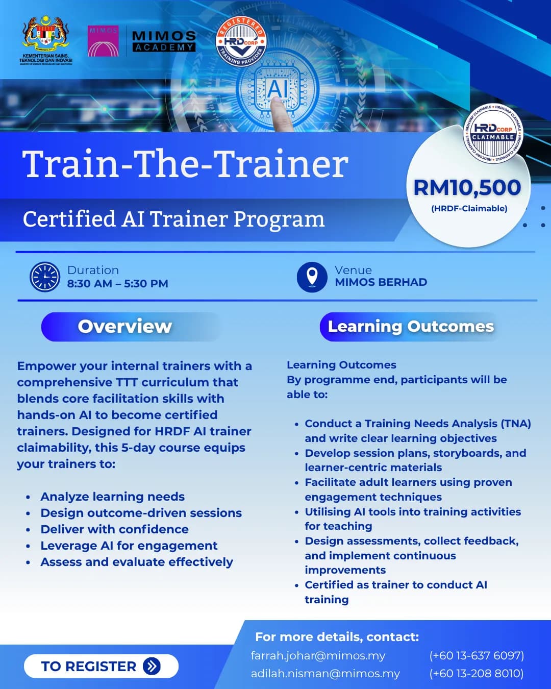 Train-The-Trainer: Certified AI Trainer Program